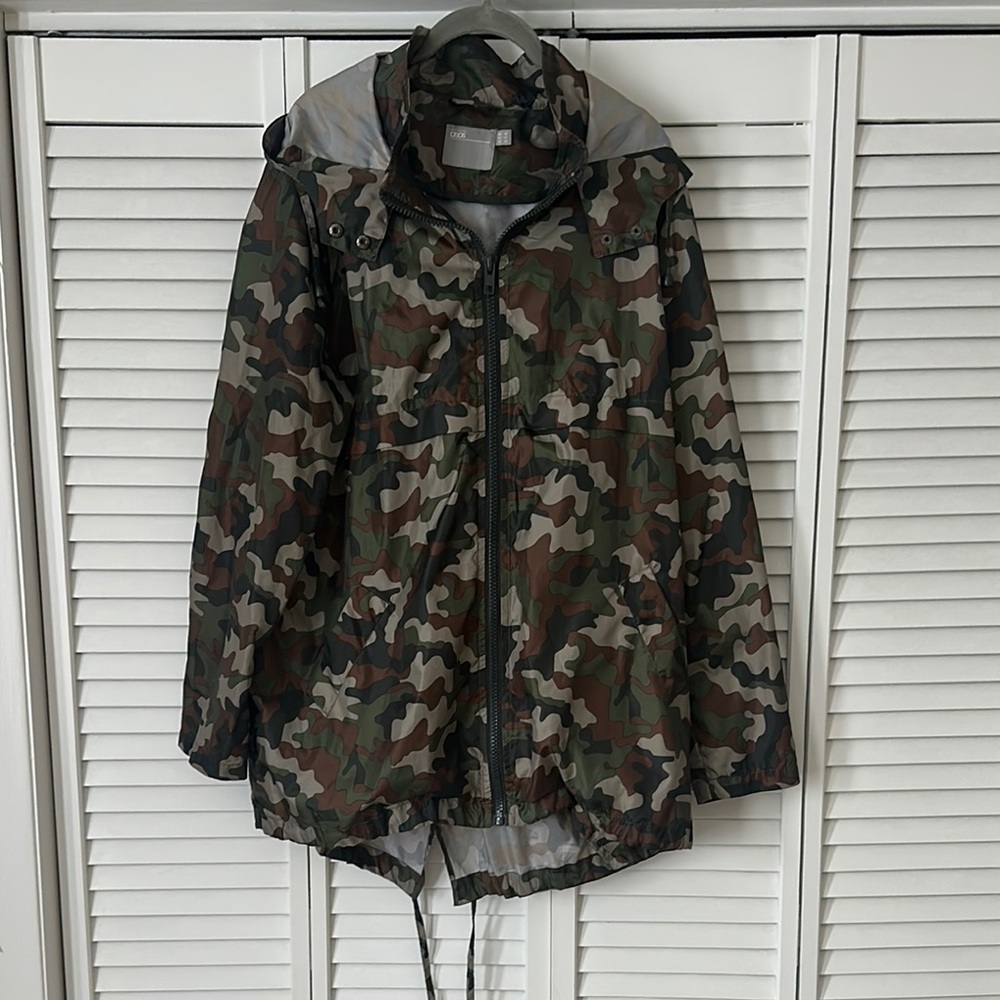 Camouflage Rain Hooded Jacket